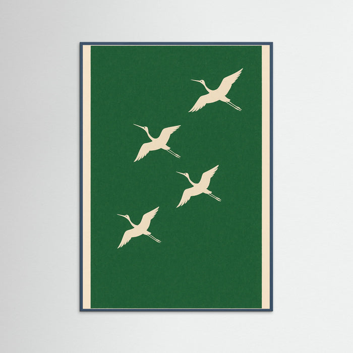 Teal Wood Minimal Green Abstract