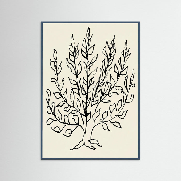 Teal Wood Minimalist Bush