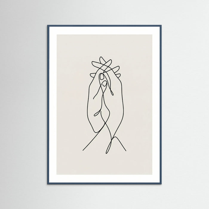 Minimalist Embrace – plakat og kunsttryk