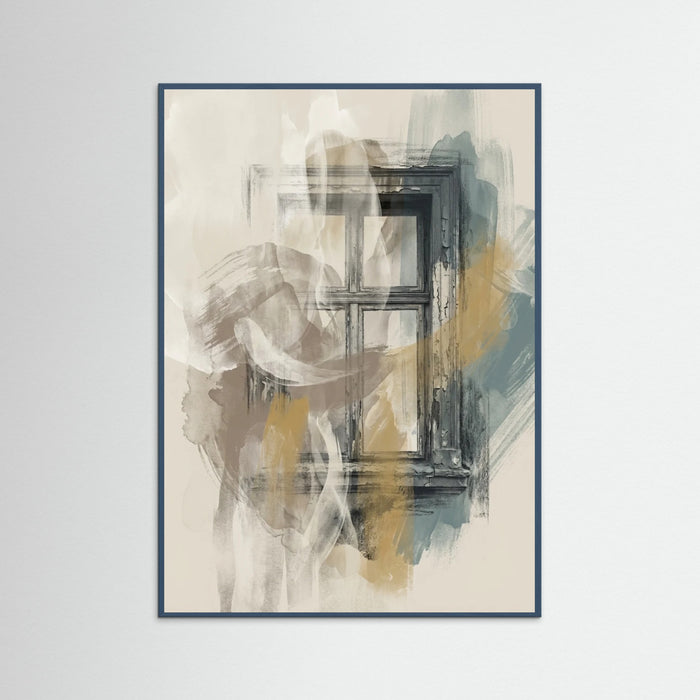 Teal Wood Misty Gaze