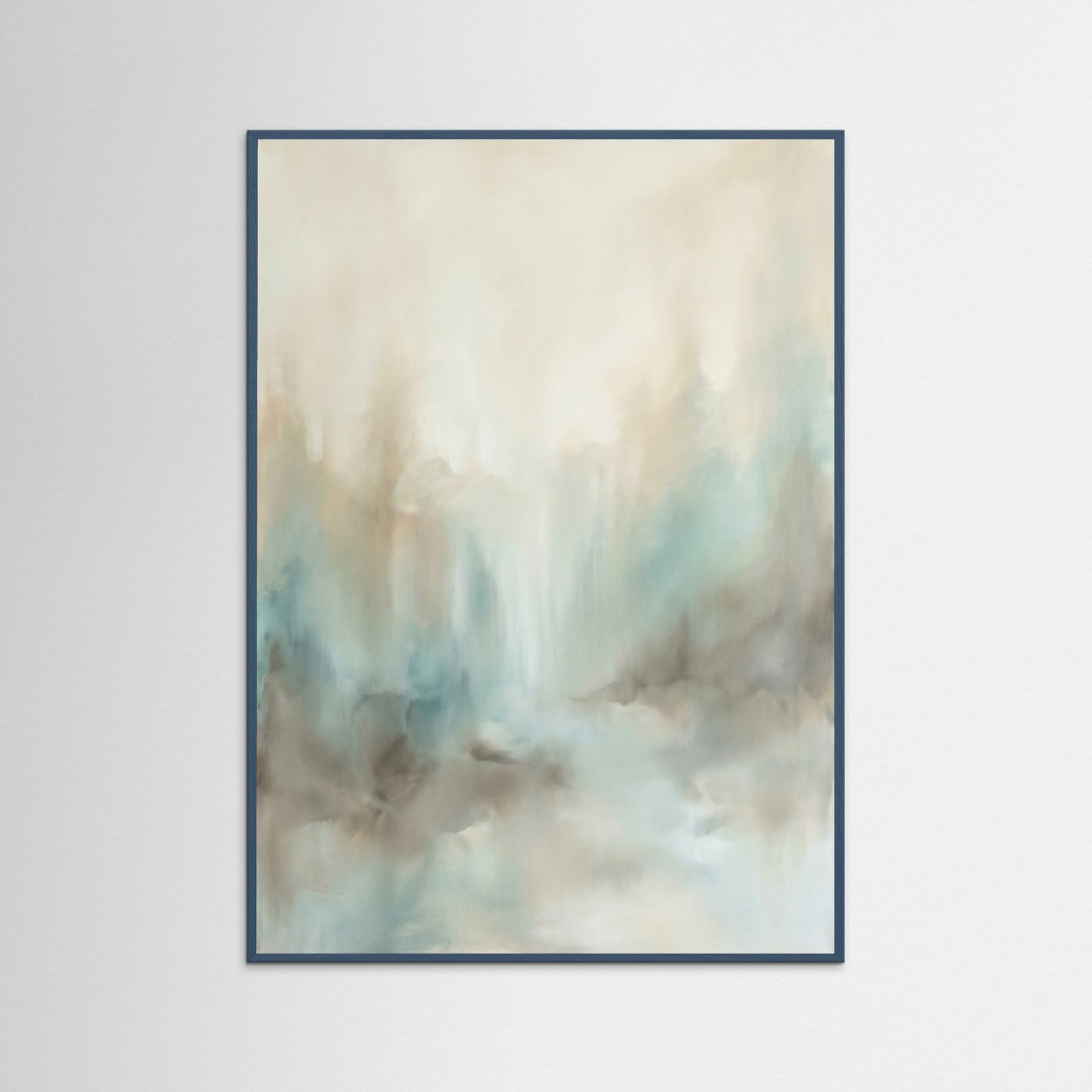 Teal Wood Misty Horizon