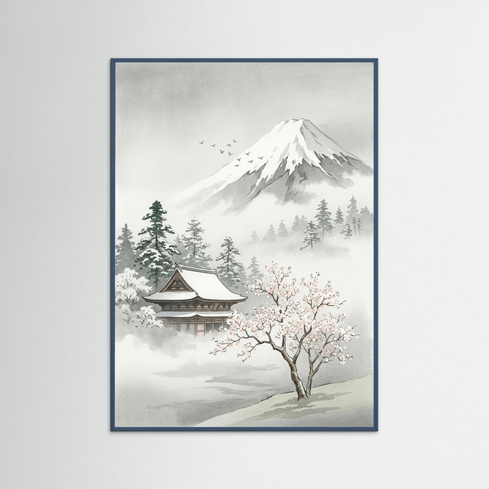 Teal Wood Misty Pine Torii