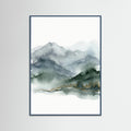 Teal Wood Misty Pine