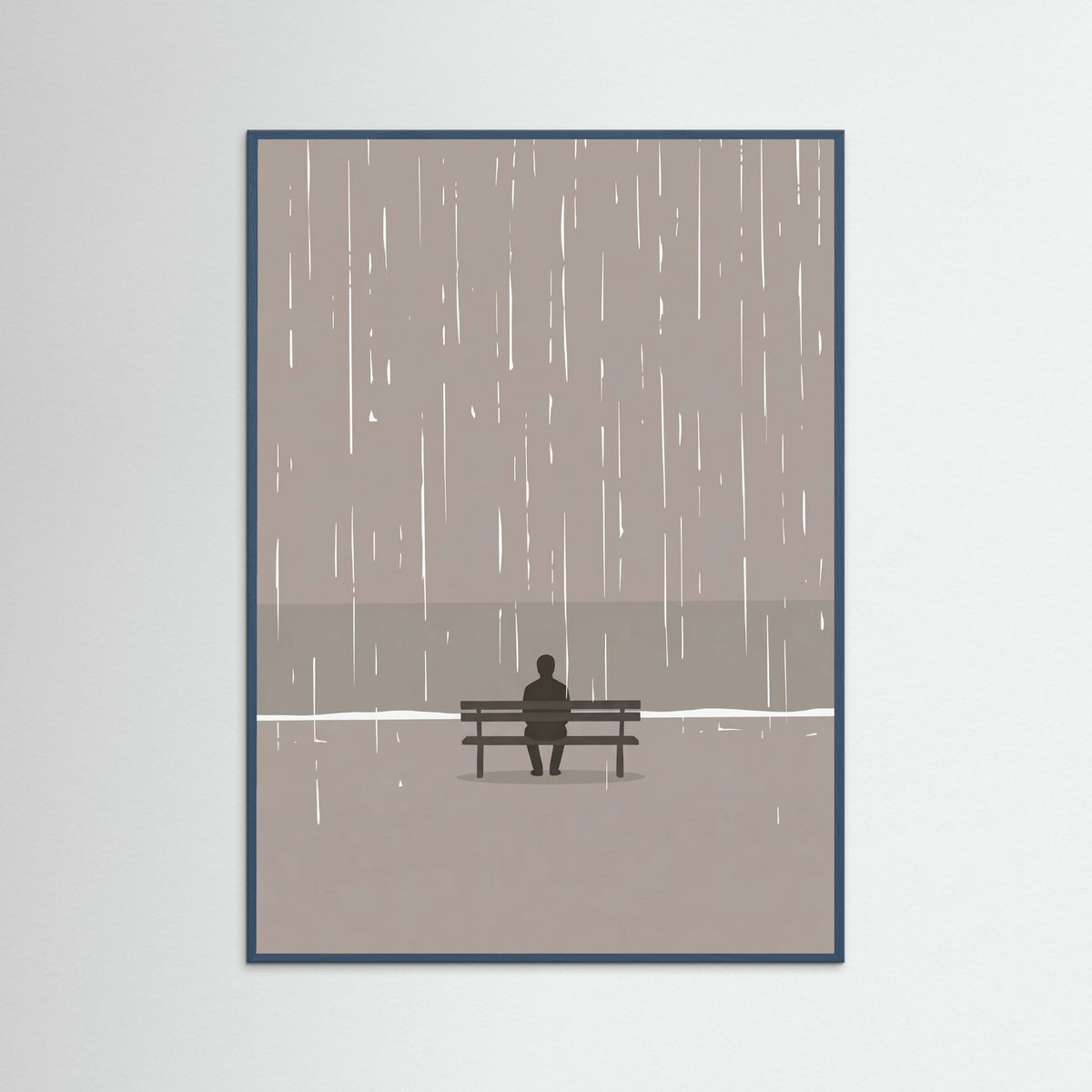 Teal Wood Moments In Rain