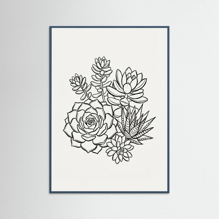 Teal Wood Monochromatic Bouquet