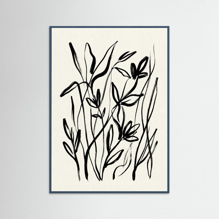 Teal Wood Monochrome Bloom