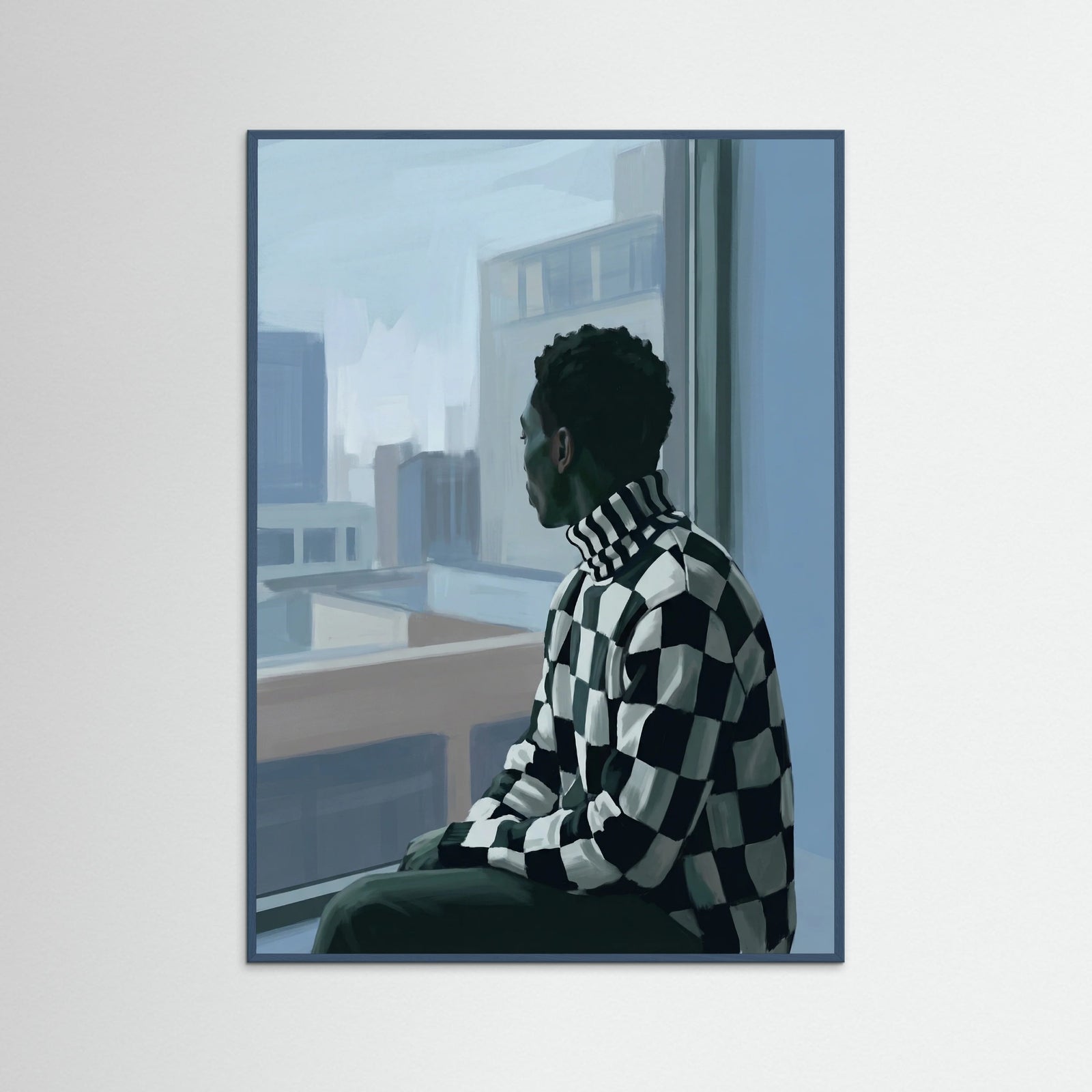 Teal Wood Monochrome Reverie