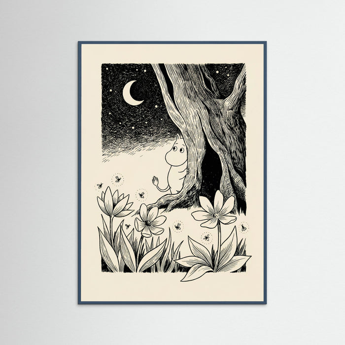 Teal Wood Moomin in Nature