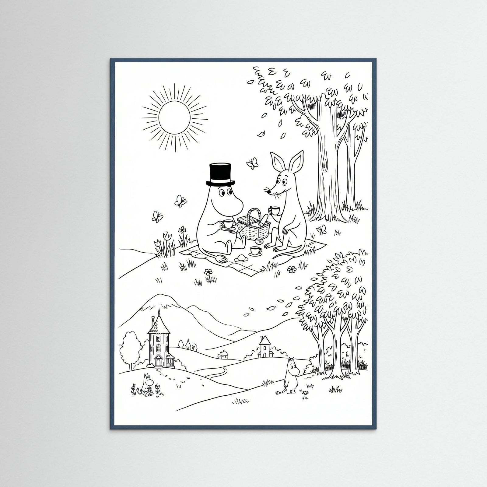 Teal Wood Moomins Bloom