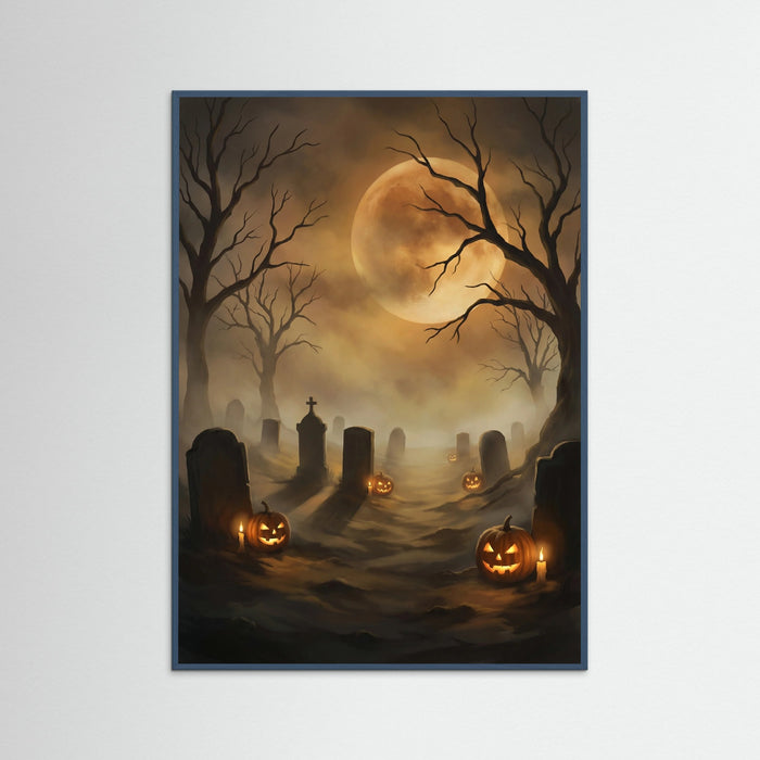 Teal Wood Moonlit Witch Flight