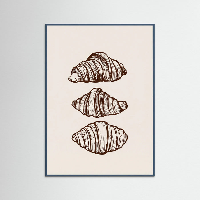Teal Wood Morning Croissants