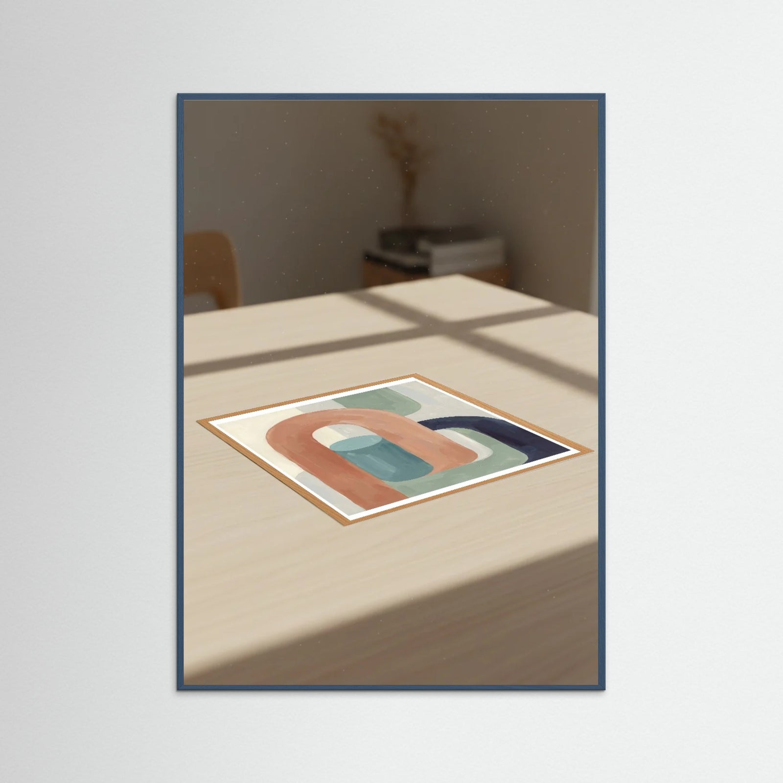 Teal Wood Muted Arches 1