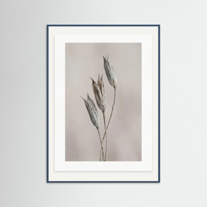 Teal Wood Muted Bloom