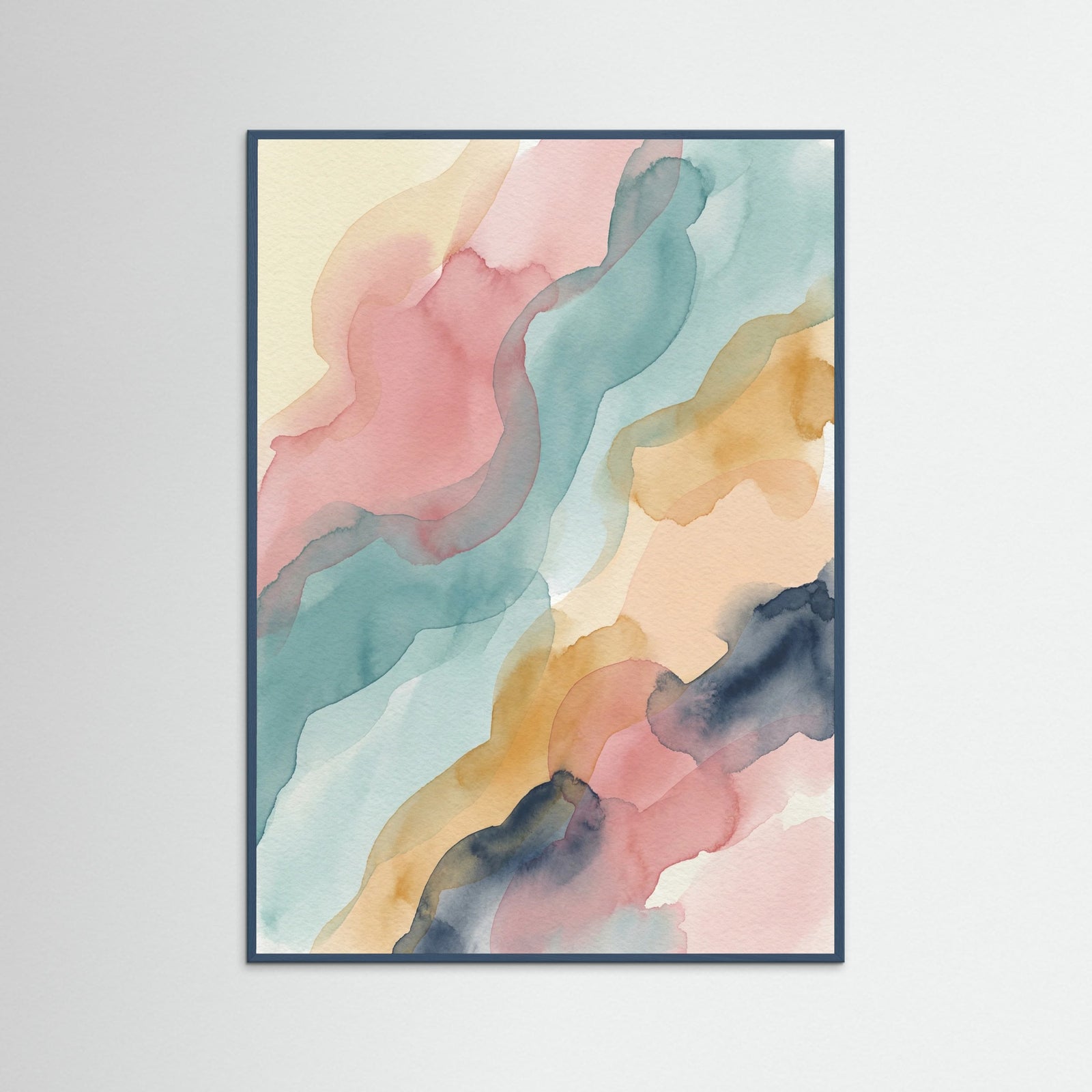 Teal Wood Muted Color Grid