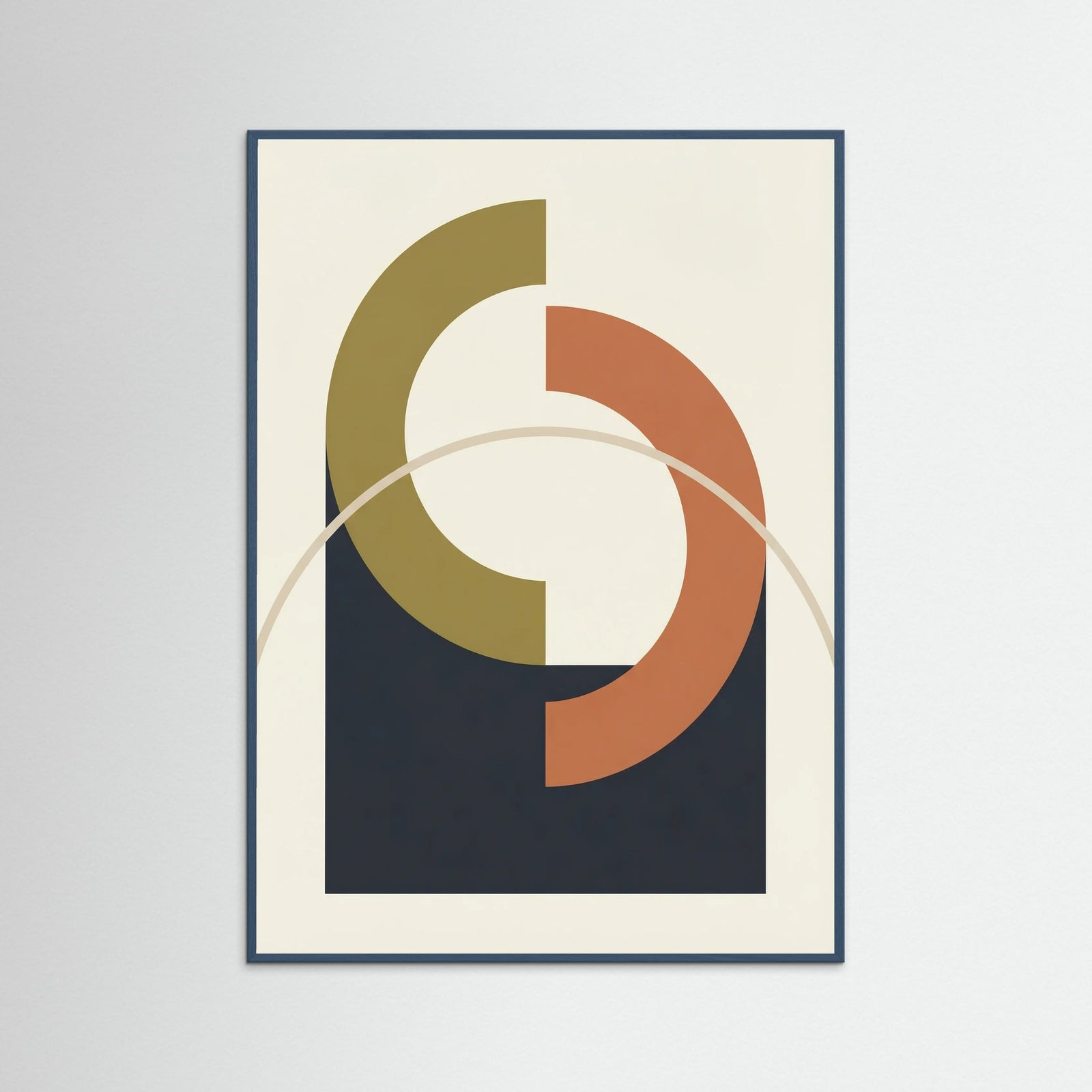 Teal Wood Muted Forms