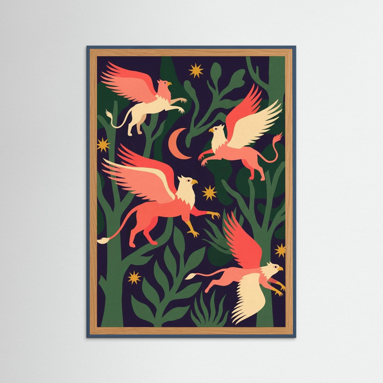 Teal Wood Mythical Forest