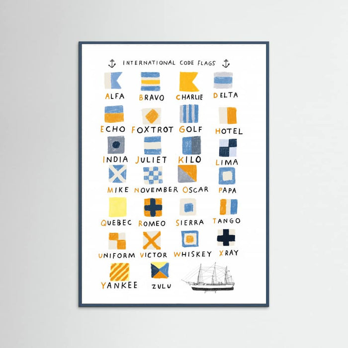 Nautical Flags Poster – Poster und Kunstdruck