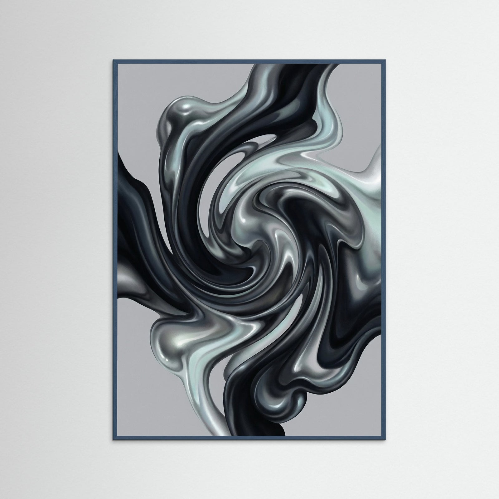 Teal Wood Nebulous Forms