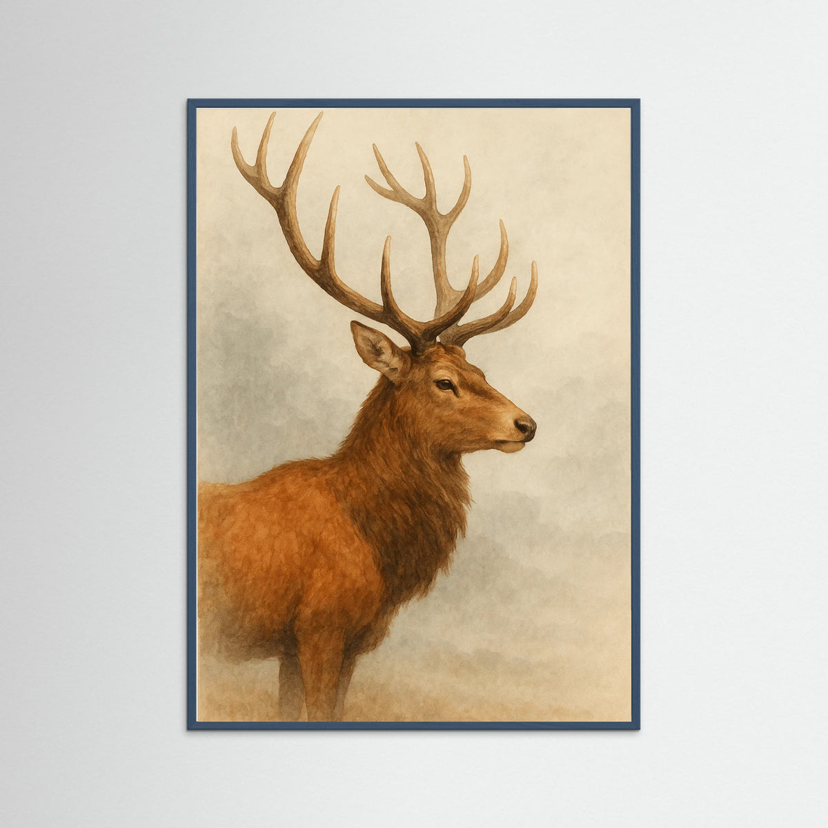 Teal Wood Noble Pose