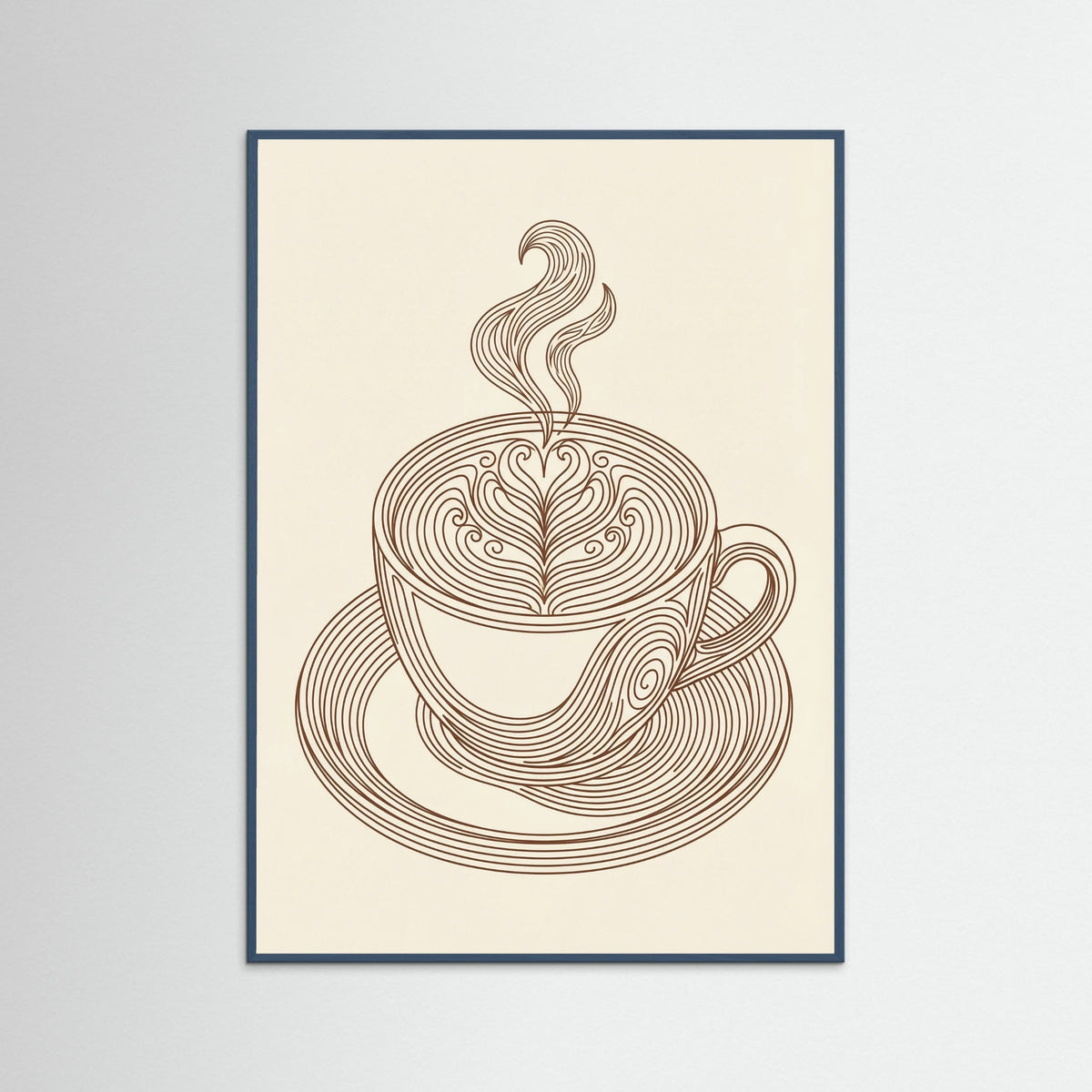 Teal Wood Noodle Flow