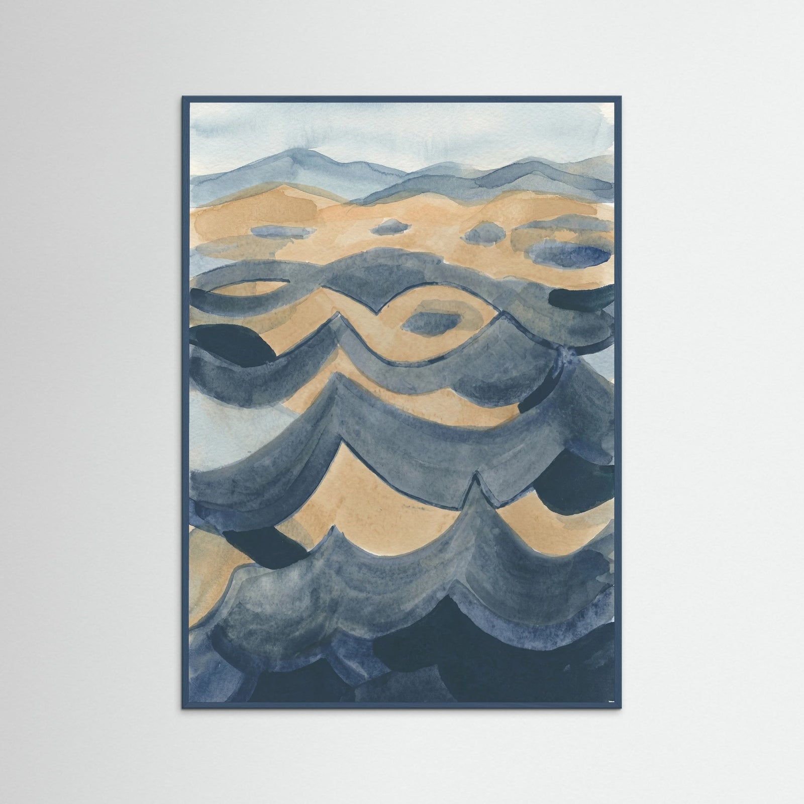 Teal Wood Ocean Currents