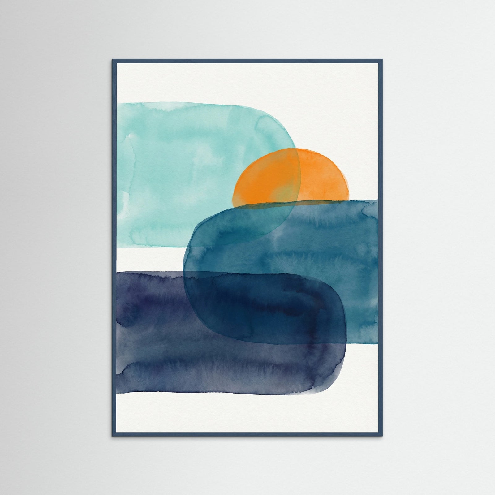 Teal Wood Ocean Layers