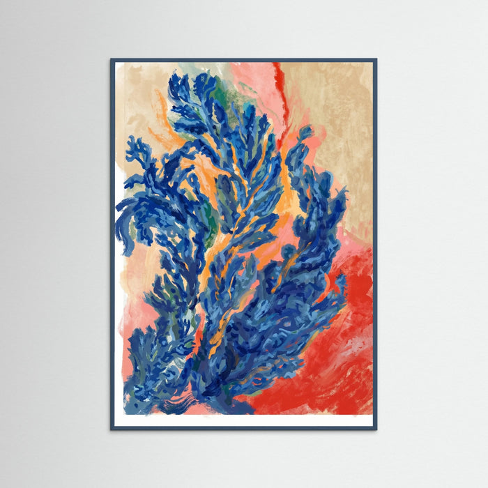Teal Wood Oceanic Bloom