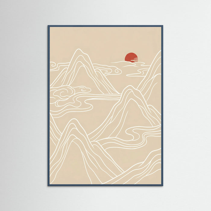 Teal Wood Oceanic Flow