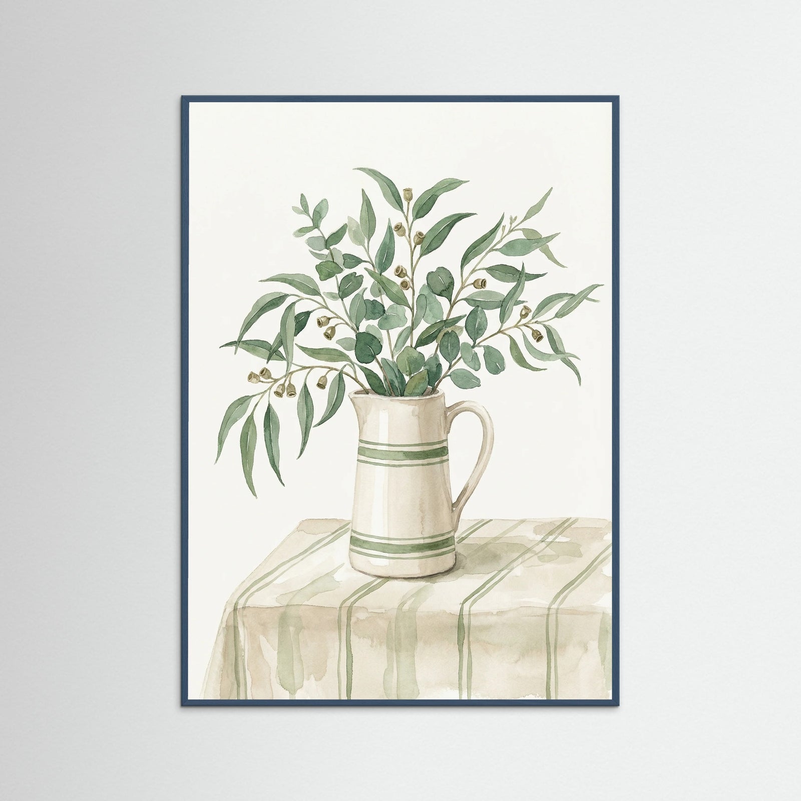 Teal Wood Olive Branch Still