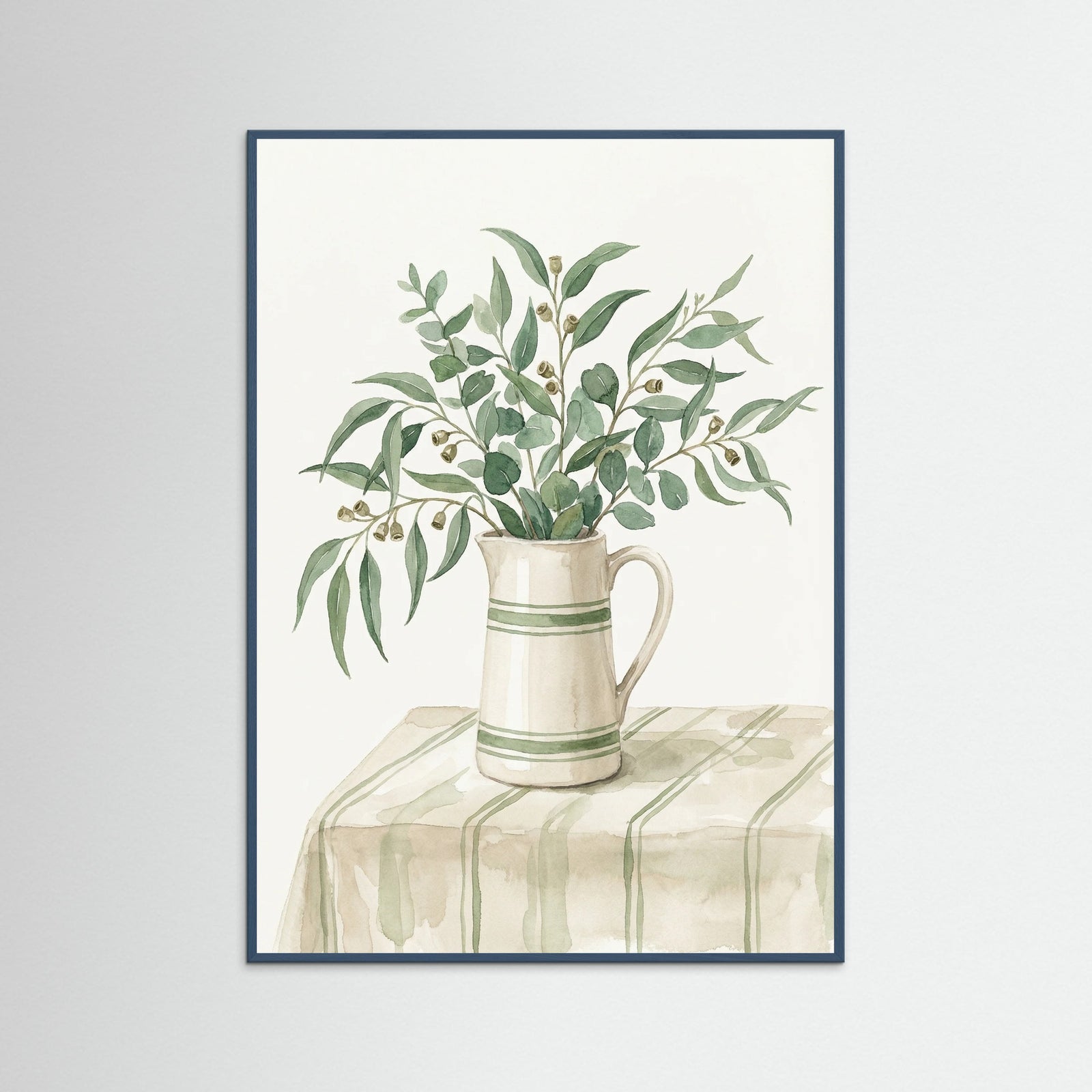 Teal Wood Olive Branch Still