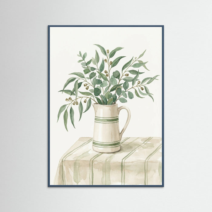 Teal Wood Olive Branch Still