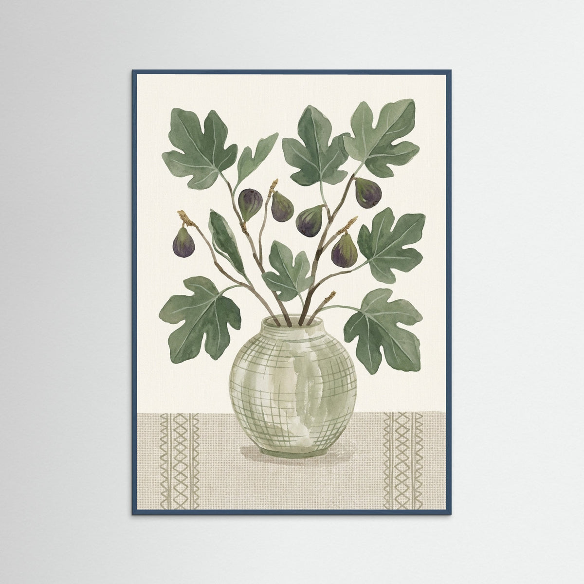 Teal Wood Olive Branch Stillness