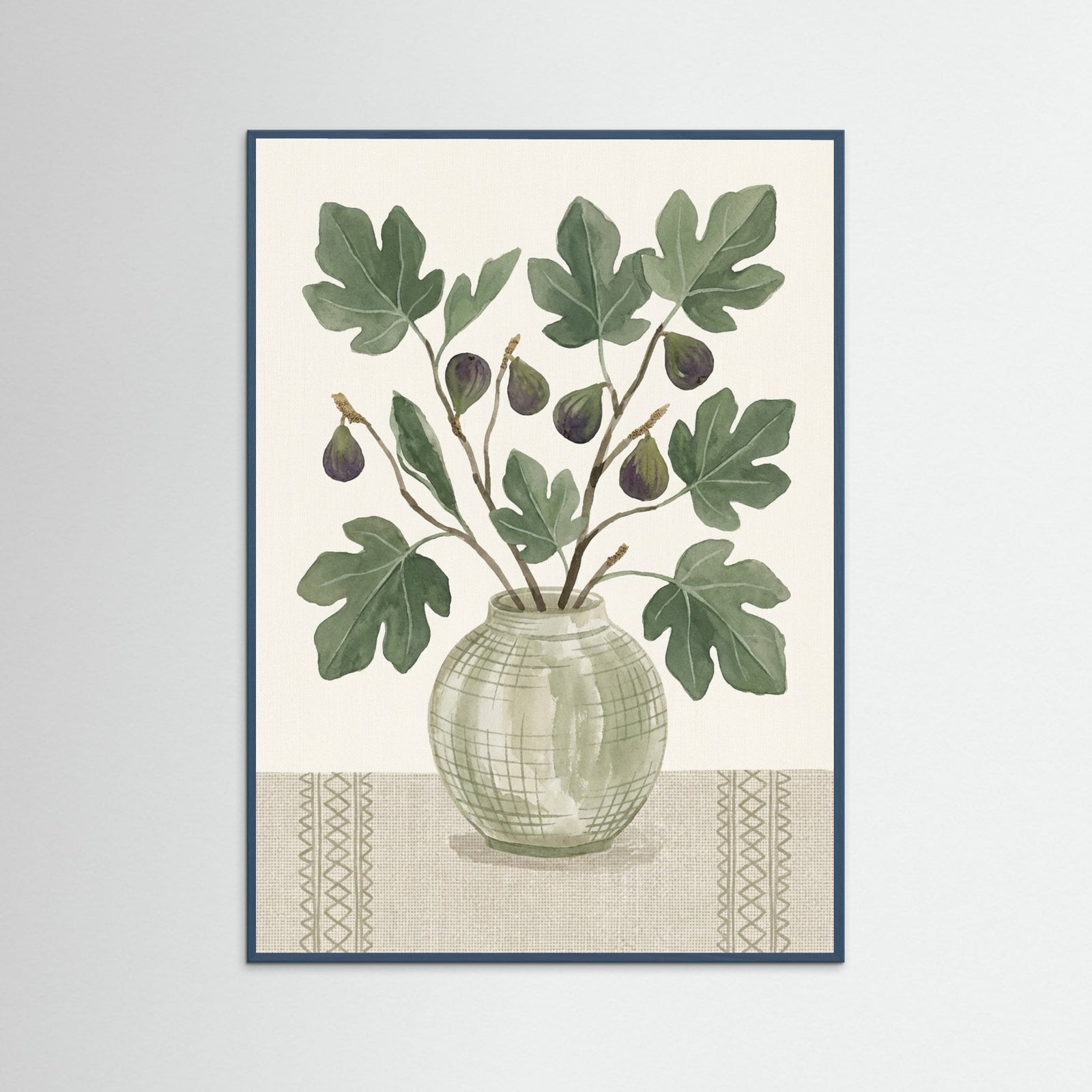 Teal Wood Olive Branch Stillness