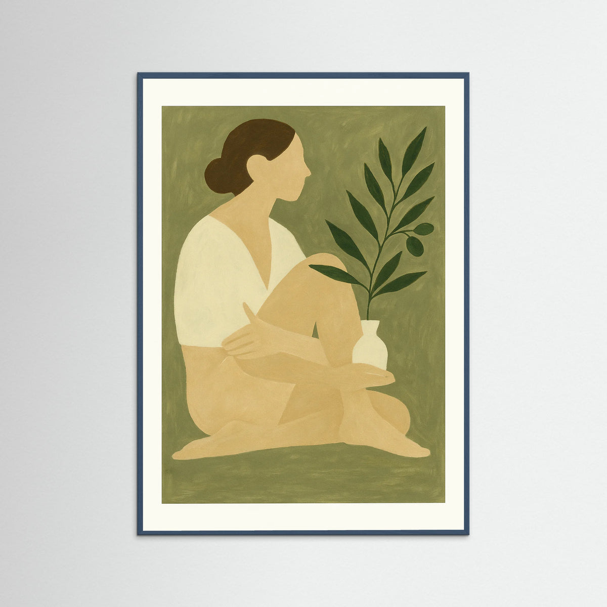 Teal Wood Olive Calm