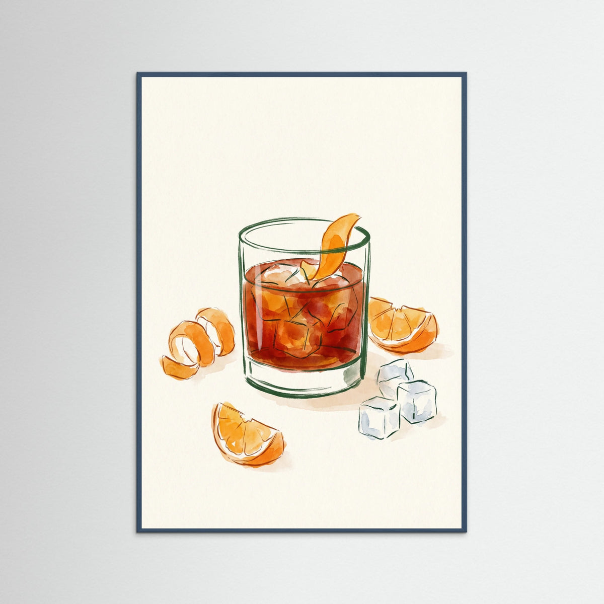 Teal Wood Orange Zest Spritz