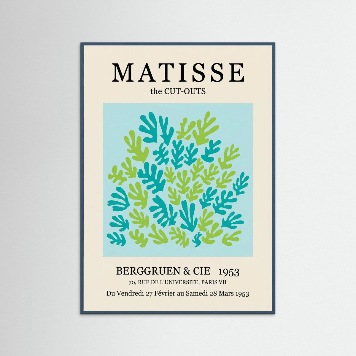 Teal Wood Organic Bloom Abstraction