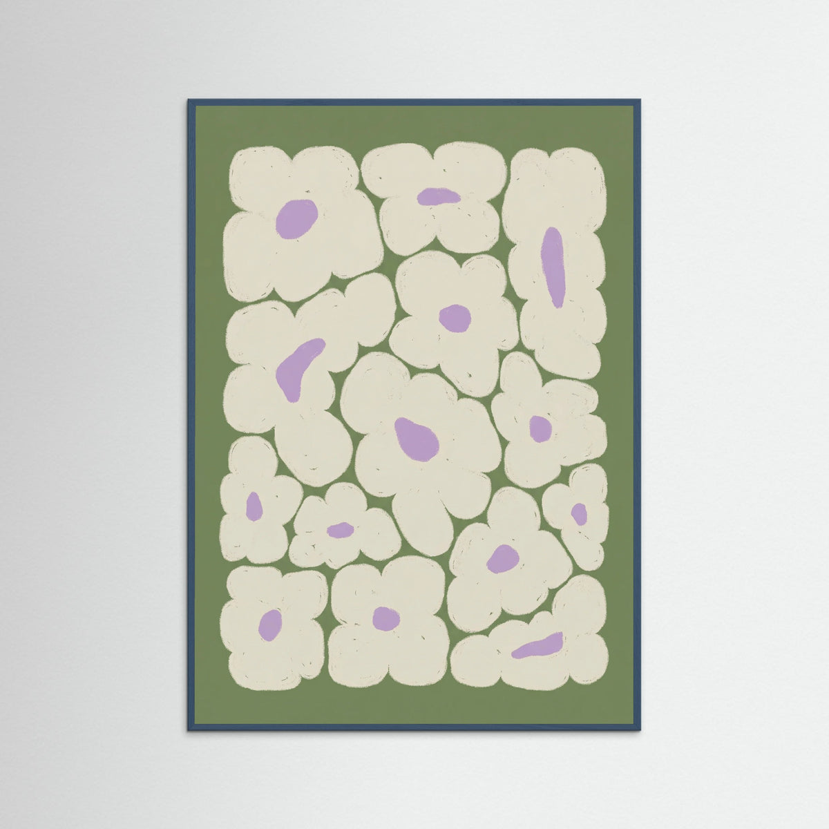 Teal Wood Organic Bloom Scatter