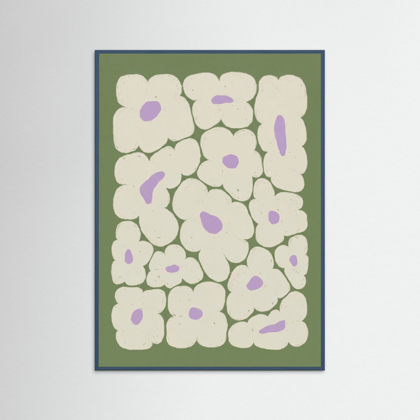 Teal Wood Organic Bloom Scatter