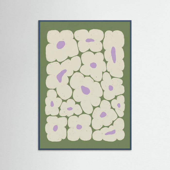 Teal Wood Organic Bloom Scatter