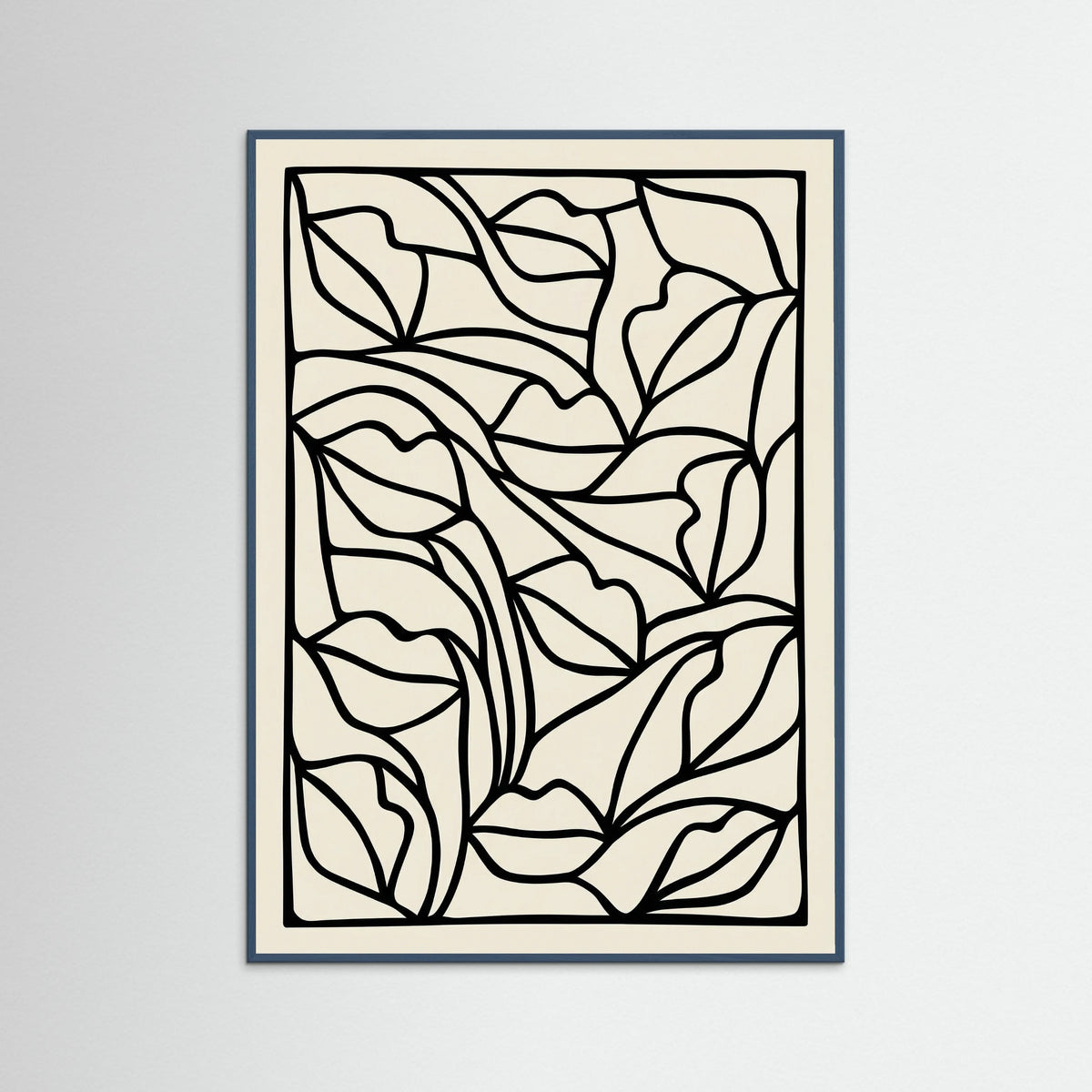 Teal Wood Organic Contours