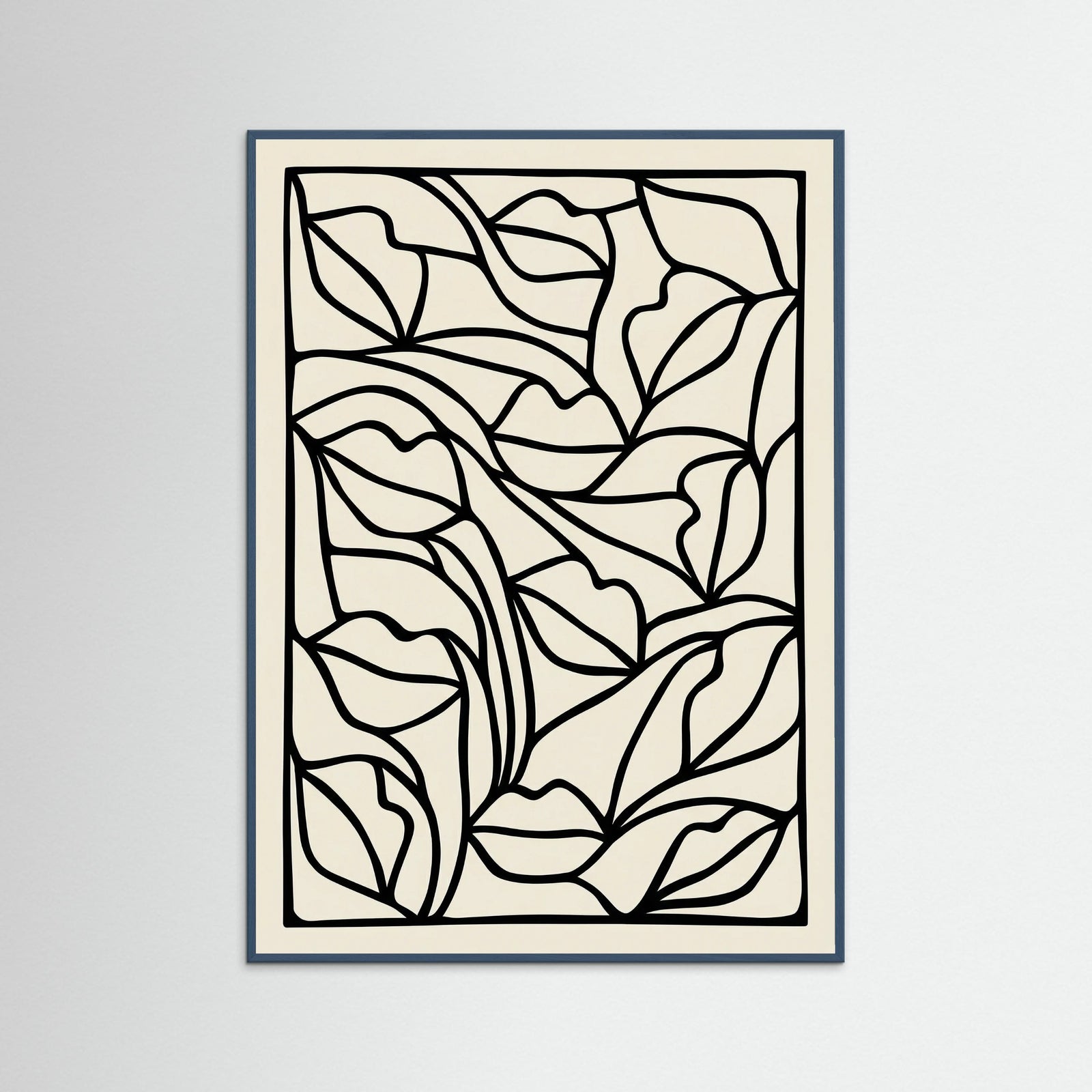 Teal Wood Organic Contours