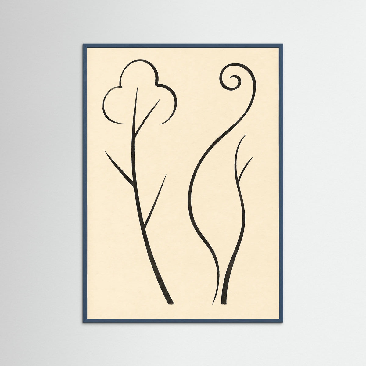 Teal Wood Organic Curves