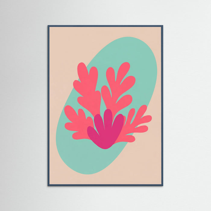 Teal Wood Organic Cutout Forms