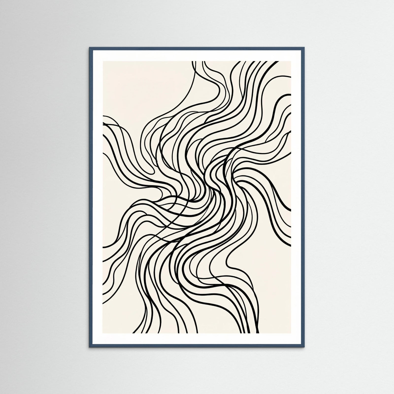 Teal Wood Organic Flow Black