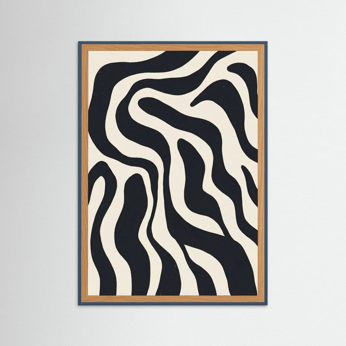 Teal Wood Organic Flow Black