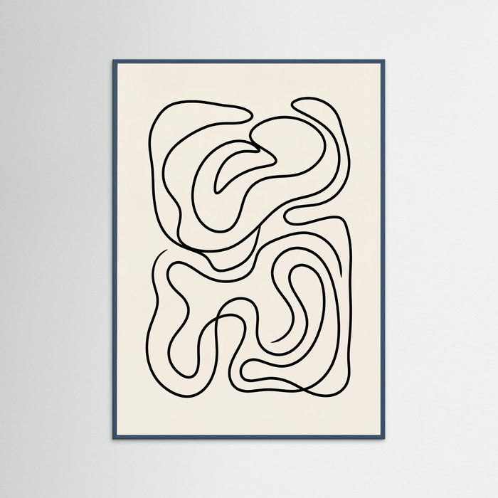 Teal Wood Organic Flow Black