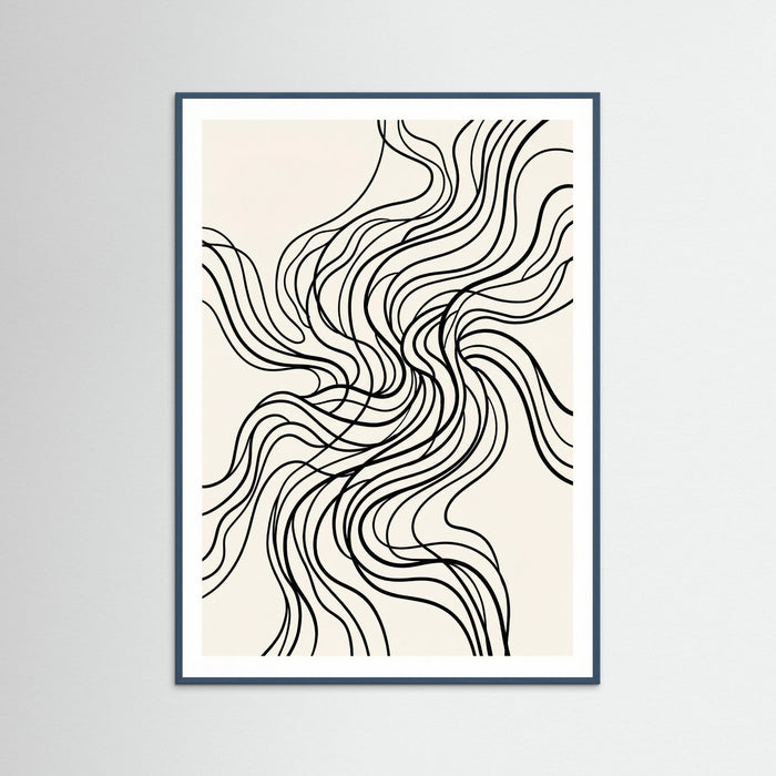 Teal Wood Organic Flow Black