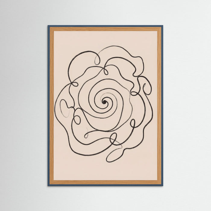 Teal Wood Organic Flow Black