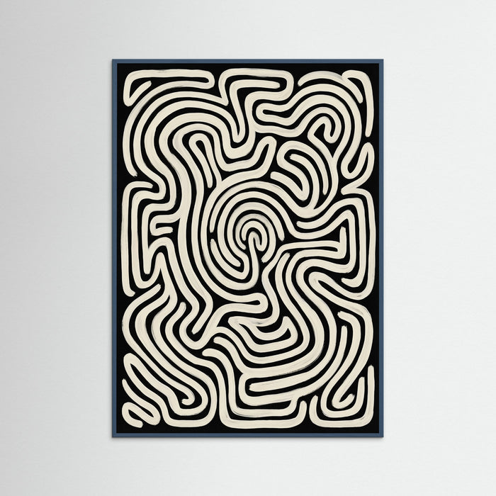 Teal Wood Organic Flow Black