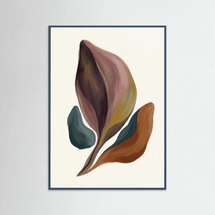 Teal Wood Organic Flow Brown